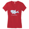 it's shark week y'all Women's V-Neck T-Shirt