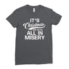 it's christmas and we're all in misery Ladies Fitted T-Shirt