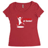 i tried it at home Women's Triblend Scoop T-shirt