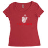 it all starts Women's Triblend Scoop T-shirt