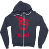 instinct attention gorilla beast Zipper Hoodie