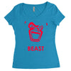instinct attention gorilla beast Women's Triblend Scoop T-shirt