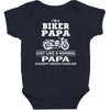 i'm a biker papa just like a normal papa except much cooler Baby Bodysuit