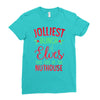 jolliest bunch of elves this side of the nuthouse Ladies Fitted T-Shirt