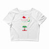 i'm not short i'm just a tall elf Crop Top