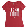 i124q Women's Triblend Scoop T-shirt