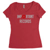 important records Women's Triblend Scoop T-shirt