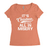 it's christmas and we're all in misery Women's Triblend Scoop T-shirt