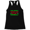 imake horrible since puns but only periodicaly Racerback Tank