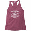 i went outside once Racerback Tank