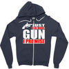 just one more gun i promise Zipper Hoodie