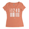 i124q Women's Triblend Scoop T-shirt