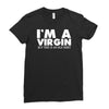 i'm a virgin but this is an old shirt Ladies Fitted T-Shirt