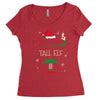 i'm not short i'm just a tall elf Women's Triblend Scoop T-shirt