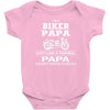 i'm a biker papa just like a normal papa except much cooler Baby Bodysuit