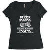 i'm a biker papa just like a normal papa except much cooler Women's Triblend Scoop T-shirt