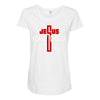 jesus highway to heaven Maternity Scoop Neck T-shirt