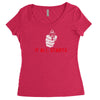 it all starts Women's Triblend Scoop T-shirt