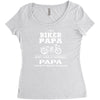i'm a biker papa just like a normal papa except much cooler Women's Triblend Scoop T-shirt
