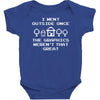 i went outside once Baby Bodysuit