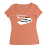 i'm on a boat Women's Triblend Scoop T-shirt