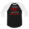 i'm not short awesome 3/4 Sleeve Shirt