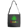 is smoke Adjustable Strap Totes