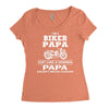i'm a biker papa just like a normal papa except much cooler Women's Triblend Scoop T-shirt