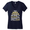 i'm a dance teacher, that means i'm creative cool passionate &amp; a littl Women's V-Neck T-Shirt