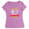 i'm here because you broke something Women's Triblend Scoop T-shirt