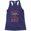 jolliest bunch of elves this side of the nuthouse Racerback Tank