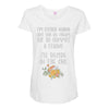 ice cream or a felony Maternity Scoop Neck T-shirt
