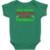 imake horrible since puns but only periodicaly Baby Bodysuit