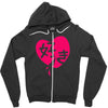 kawaii suki cute heart tee japanese kanji Zipper Hoodie