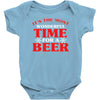 it's the most wonderful time for a beer Baby Bodysuit