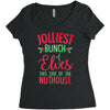 jolliest bunch of elves this side of the nuthouse Women's Triblend Scoop T-shirt