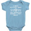 i went outside once Baby Bodysuit