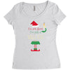 i'm not short i'm just a tall elf Women's Triblend Scoop T-shirt