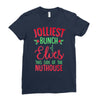 jolliest bunch of elves this side of the nuthouse Ladies Fitted T-Shirt