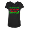 imake horrible since puns but only periodicaly Maternity Scoop Neck T-shirt
