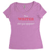 i'm a writer what's your superpower Women's Triblend Scoop T-shirt