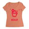 instinct attention gorilla beast Women's Triblend Scoop T-shirt