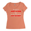 its not just a dog youre just an idiot Women's Triblend Scoop T-shirt