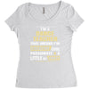 i'm a dance teacher, that means i'm creative cool passionate &amp; a littl Women's Triblend Scoop T-shirt