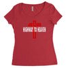 jesus highway to heaven Women's Triblend Scoop T-shirt