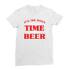 it's the most wonderful time for a beer Ladies Fitted T-Shirt