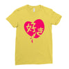 kawaii suki cute heart tee japanese kanji Ladies Fitted T-Shirt