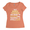 i'm a dance teacher, that means i'm creative cool passionate &amp; a littl Women's Triblend Scoop T-shirt