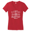 i went outside once Women's V-Neck T-Shirt