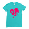 kawaii suki cute heart tee japanese kanji Ladies Fitted T-Shirt